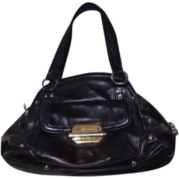 b. makowsky Handbags - B. MAKOWSKY Black Leather Bag Gold/Silver Hardware